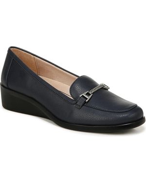 LifeStride Jovial Bit Loafers W Leather Slip On Shoes Zogg3113 - Blue