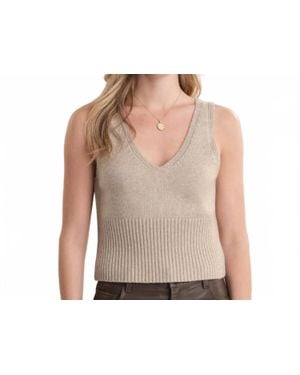 525 America Brynn V Neck Tank Top - Black