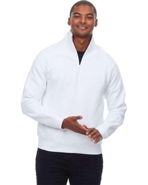 Threadfast Apparel Ultimate Fleece Quarter-Zip Sweatshirt - White