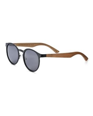 Earth Wood Reine Polarized Sunglasses - Metallic