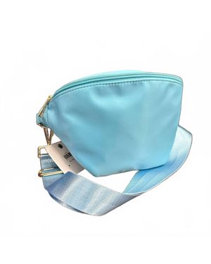 Kenze Panne Nylon Crossbody Bags - Blue