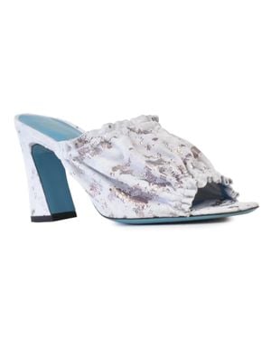 Valentina Rangoni Foletto Block Heels - Blue