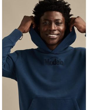 Lucky Brand Modelo Logo Hoodie - Blue
