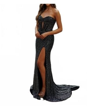 SOPHIA THOMAS Sweetheart Neckline Prom Dress - Black