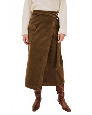 Rails Graciela Wrap Midi Skirt - Brown