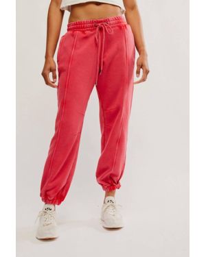 Free People Sprint To The Finish Pants - Red
