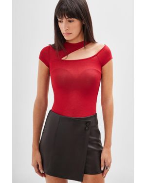 MARCELLA Gabi Cutout Top - Red