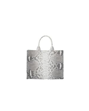 Sarah Stewart Adelaide Leather Handbag - Gray