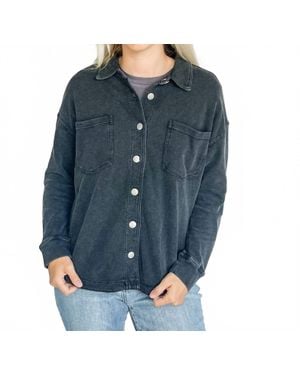 Be Cool Classic Shacket Jacket - Blue