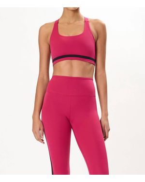 Splits59 Miles Rigor Scoop Neck Sports Bra - Pink