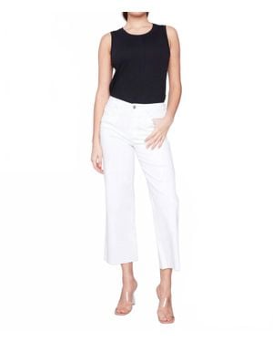 Charlie b Regular Rise Flare Leg Raw Edge Jean - Blue