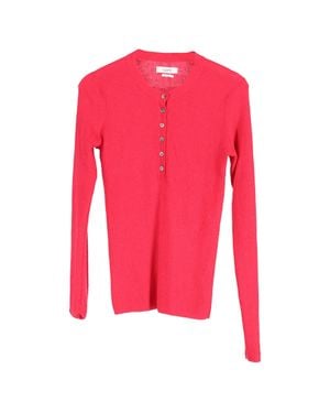 Isabel Marant Etoile Faustine Ribbed-Knit Top - Pink