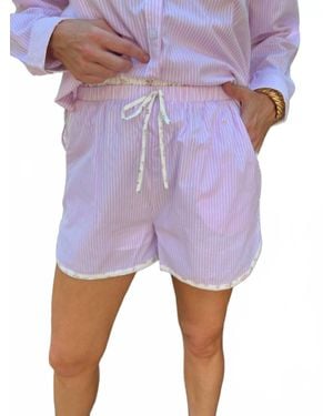 ..,merci Ditsy Floral Short Set - Purple