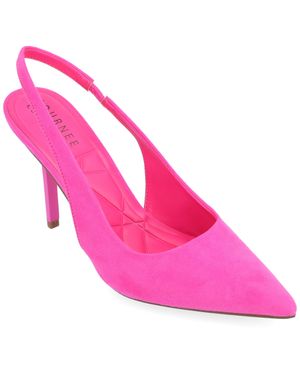 Journee Collection Apos;S Elenney Medium And Wide Width Pumps - Pink