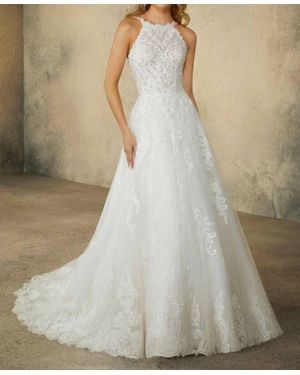 Mori Lee Rebecca Sleeveless Wedding Dress - Natural