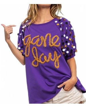 Bibi College Game Day Top - Purple