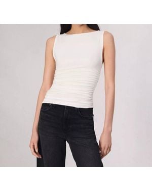 Rag & Bone Luca Shirred Tank - White