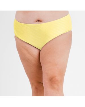 Calypsa Plus Full Coverage Bikini Bottom - Yellow
