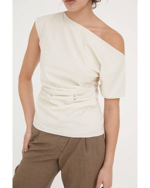 Hide + Stone Slyvie Cotton Blouse - White