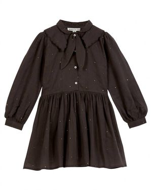 Emile Et Ida Girls Mukesh Dress - Black