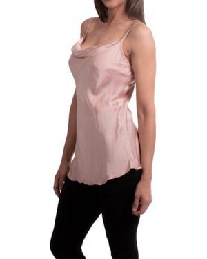 Gigi Moda Carlotta Satin Sleeveless Top - Black