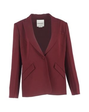 Roland Mouret Cady Single-Breasted Blazer - Red