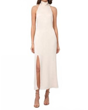 Adelyn Rae Alize Halter Maxi Dress - White
