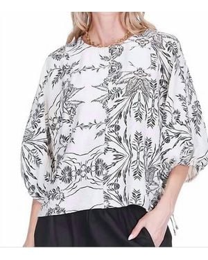 J joy Gored Top - Gray