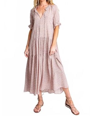 MONTE Alyssa Midi Dress - Pink