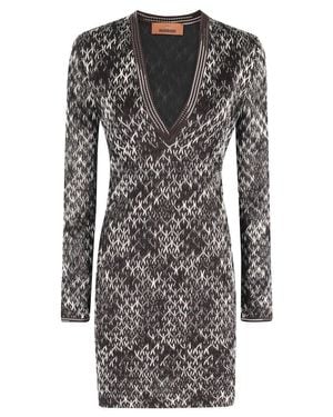 Missoni Fitted Dark Mini Dress - Black