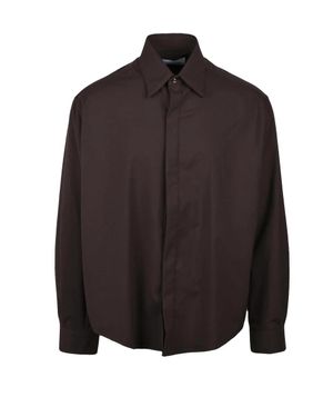 DRESSISM. Shirt Polyester Viscose Elastane - Brown