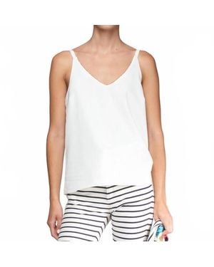 Vilagallo Zina Crep Blanco Top - White