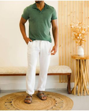Benson Hanlan Terry Polo Shirt - Metallic