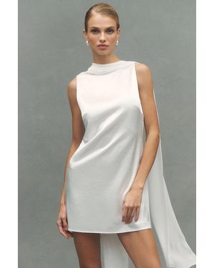 Mare Mare Scarf Satin Mini Dress - Gray