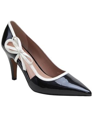 Linea Paolo Pointe Leather Pump - Metallic