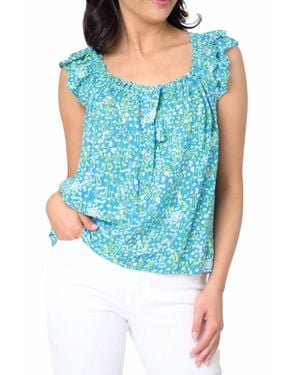 Gibsonlook Flutter Tank With Tie Back Detail - Blue