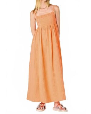 Dex Tie Back Maxi Dress - Orange