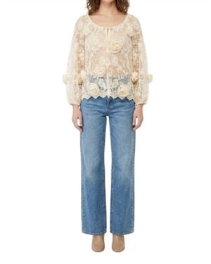 Anna Sui Oasis Blooms Top - Blue