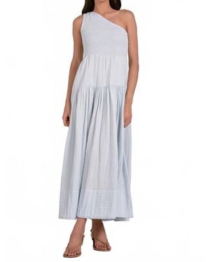 Elan One Shoulder Maxi Dress - Purple