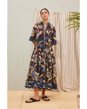 ALÉMAIS Jasper Shirt Dress - Metallic