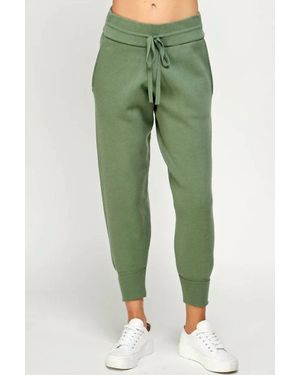See And Be Seen Textured Sweatpants - Green