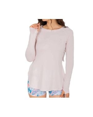 Reel Skipper Solid Flowy Performance Top - Purple