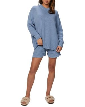 Mr. Mittens Lace Shorts - Blue
