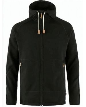 Fjallraven Modern Full-Zip Jacket With Cozy Hood - Black