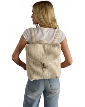 Panache Corduroy Backpack - Natural