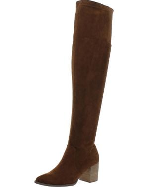 Dolce Vita Tempt Faux Suede Over-The-Knee Boots - Brown