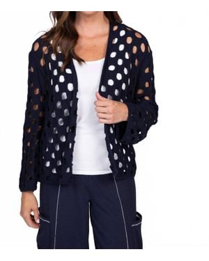 Liv by Habitat Open Weave Cotton Cardigan - Black