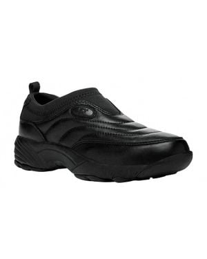Propet Slip Resistant Sneakers - Black