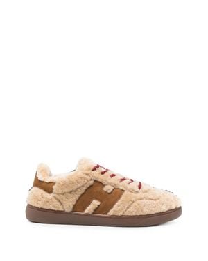 Hogan Plush Low-Top Laced Sneakers - Pink