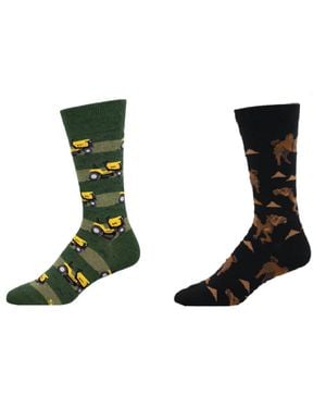 Socksmith Lawn Mower & Hump Day Hero Socks - Black